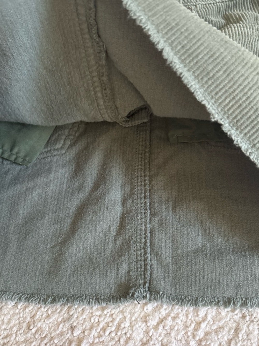 Forever 21 Olive Green Corduroy Mini Skirt - Picture 6 of 6